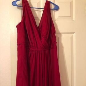 APPLE RED COLORED DRESS